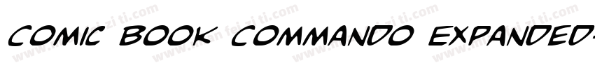 Comic Book Commando Expanded字体转换
